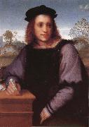 Andrea del Sarto Potrait of man oil on canvas